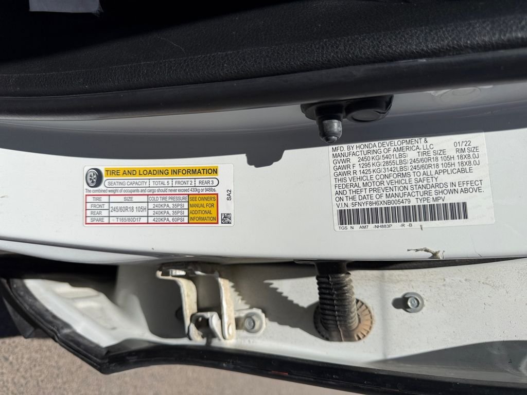 Used 2022 White Honda TrailSport image 14