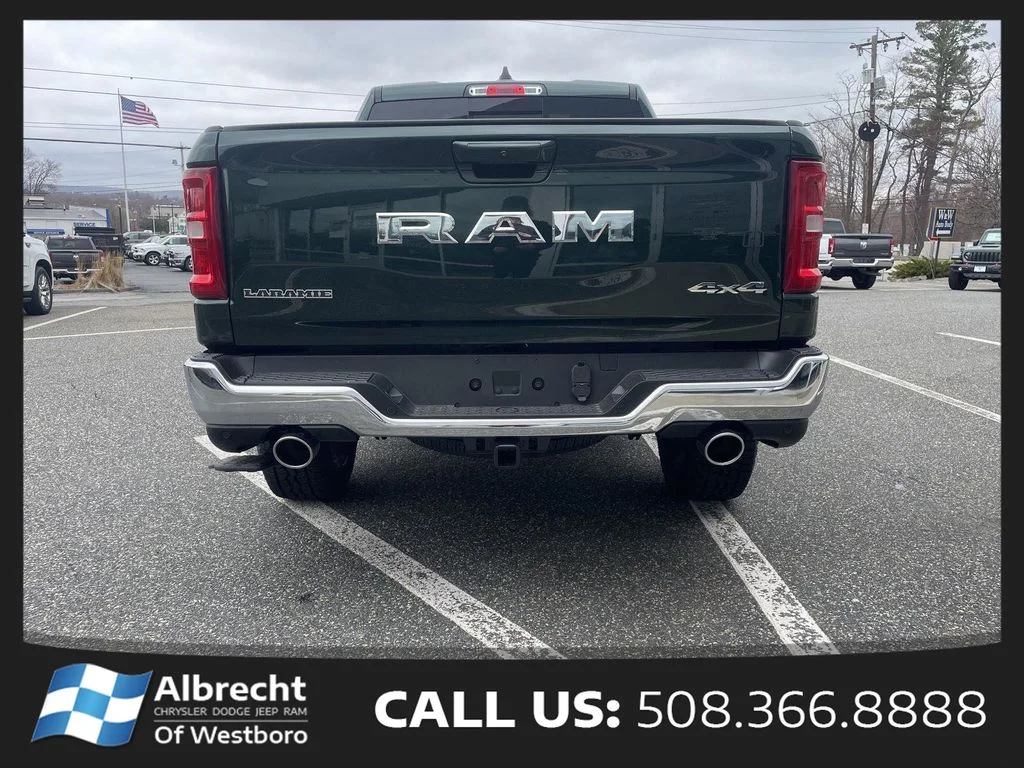New 2026 Serrano-Green Metallic Exterior Paint RAM Laramie image 4