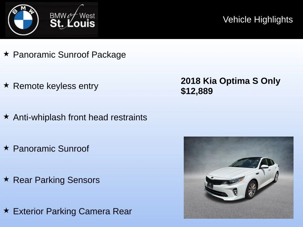 Used 2018 White Kia S image 8