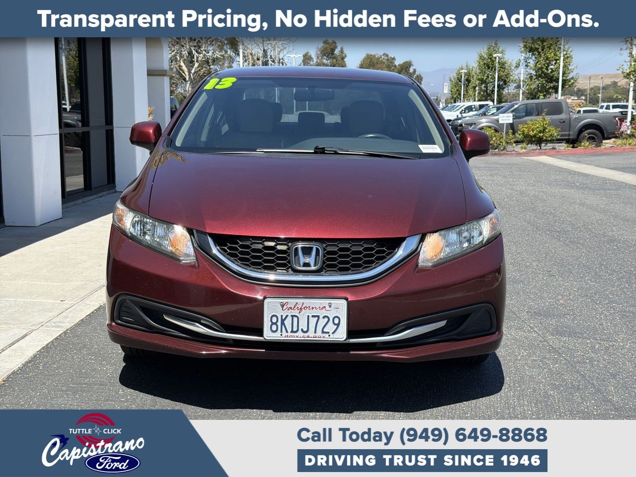 Used 2013 Red Honda LX image 11