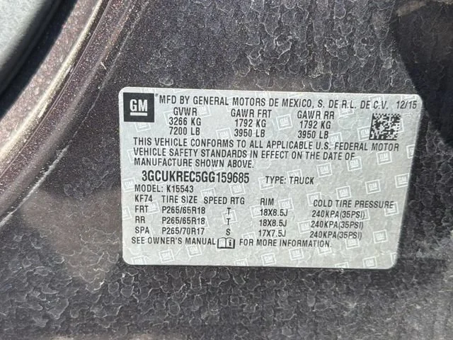 Used 2016 TUNGSTEN METALLIC Chevrolet LT image 16