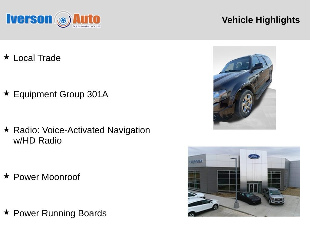 Used 2013 Ford Expedition Limited with VIN 1FMJK2A54DEF14748 for sale in Huron, SD