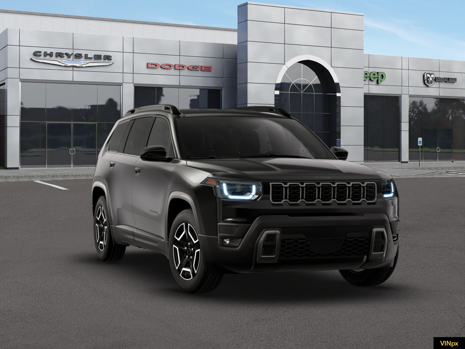 New 2026 Diamond Black Crystal Pearl-Coat Exterior Paint Jeep  image 16