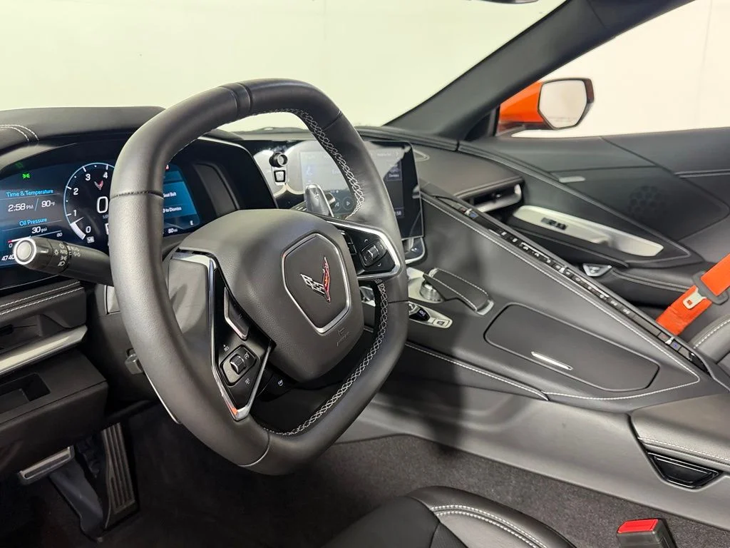 Used 2023 Orange Chevrolet Stingray 1LT image 19
