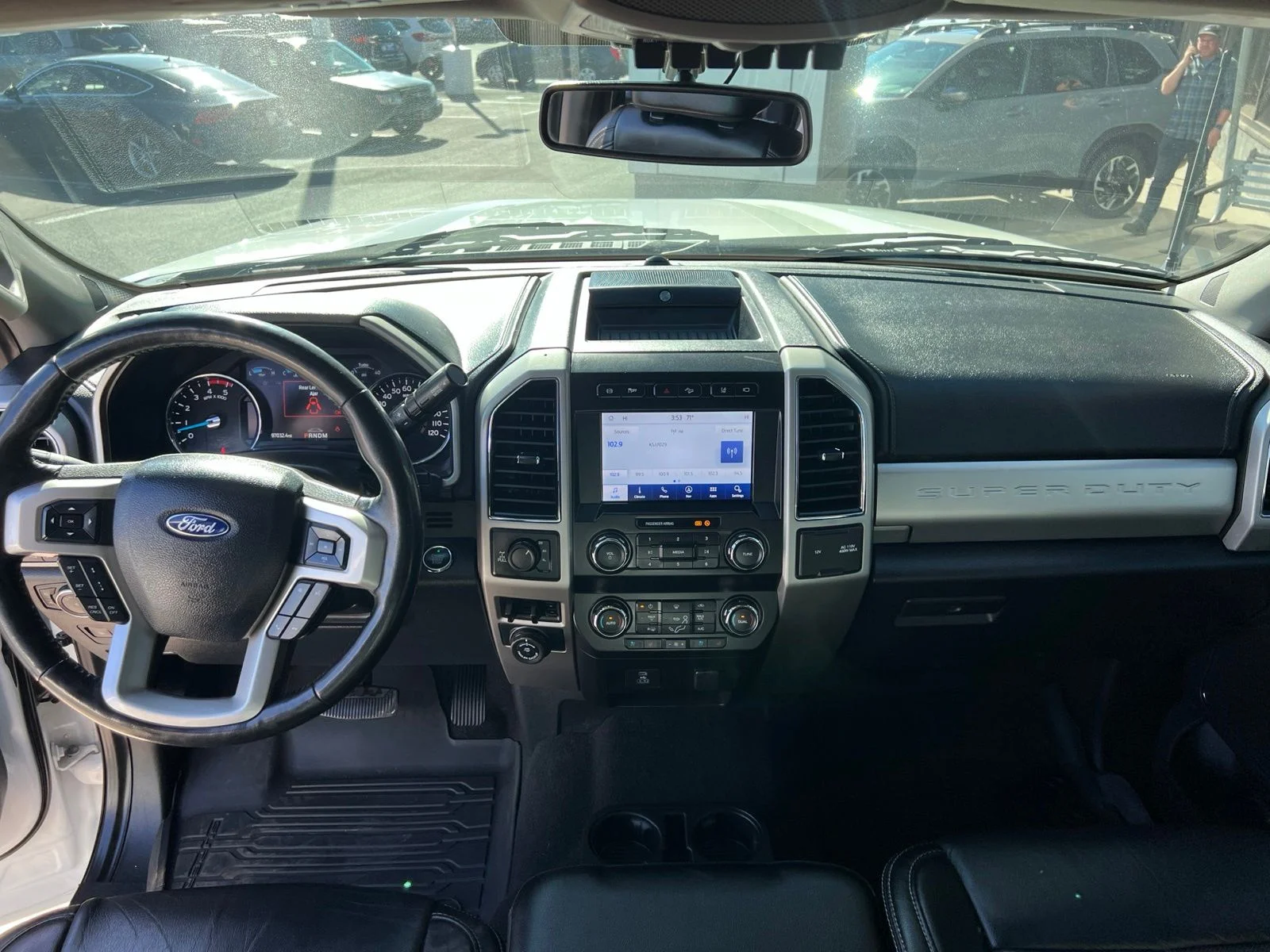 Used 2021 Star White Metallic Tri-Coat Ford Lariat image 14
