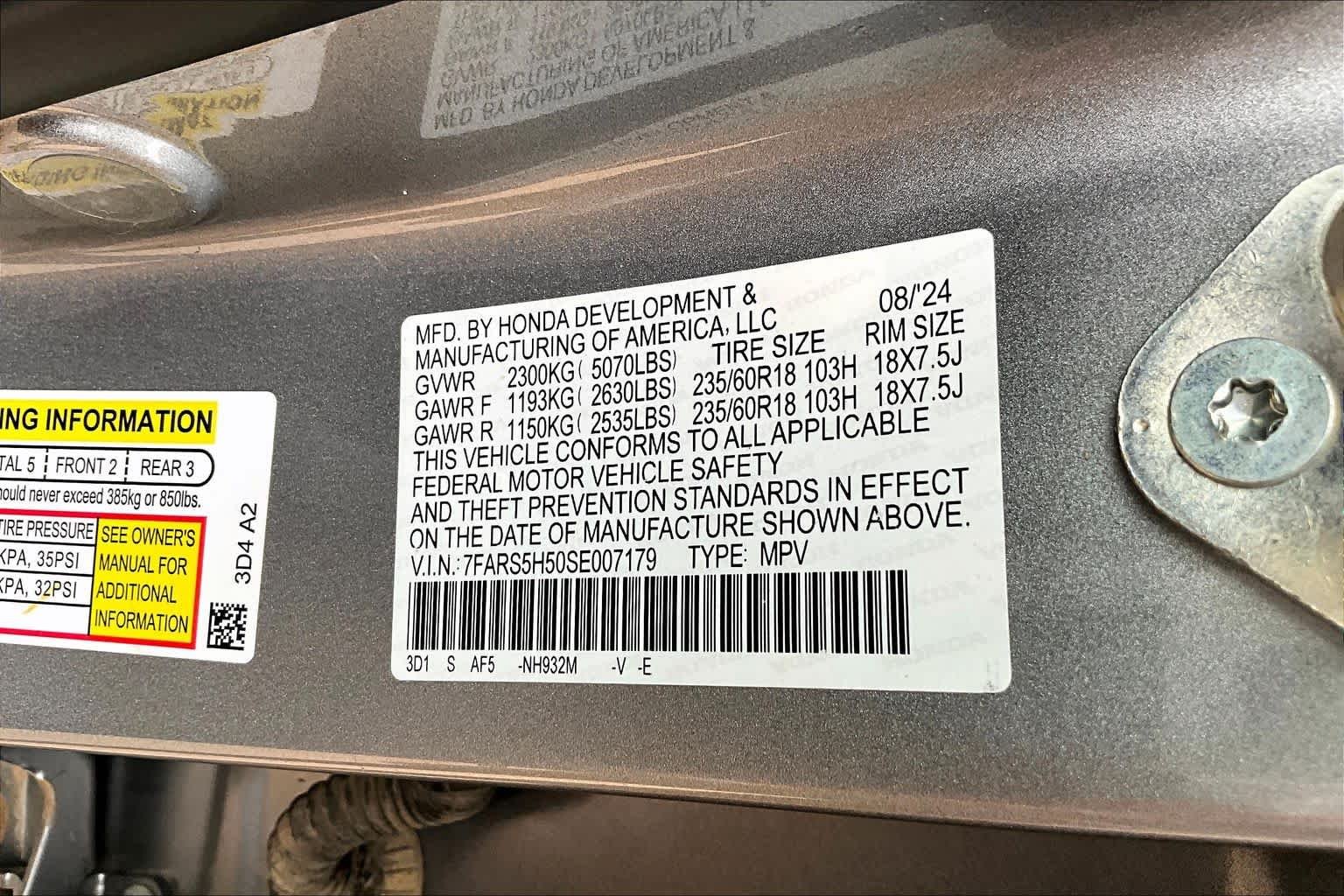 Used 2025 Solar Silver Metallic Honda Sport image 30