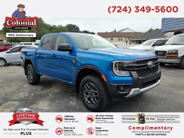 Pre-Owned 2024 Ford Ranger XLT 4WD 4D Crew Cab