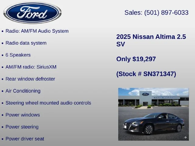 Used 2025 Black Nissan 2.5 SV image 6