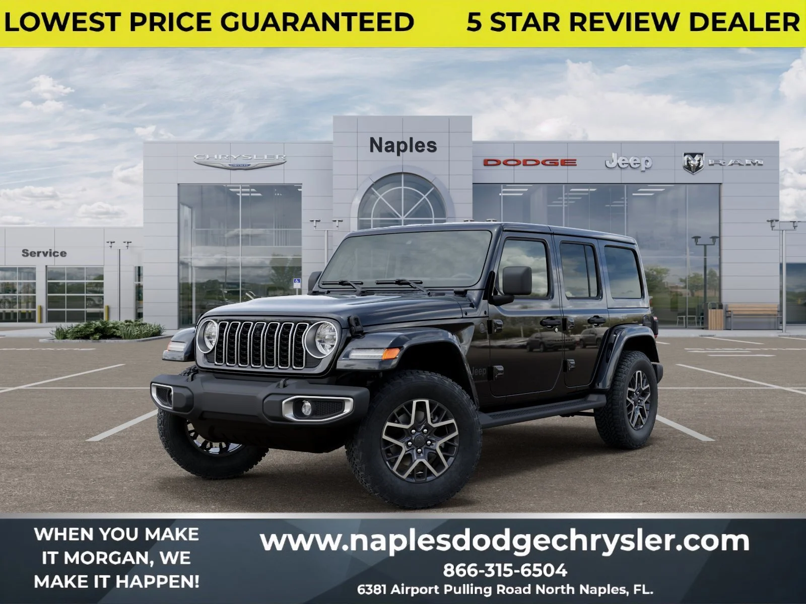 New 2026 Black Clear-Coat Exterior Paint Jeep Sahara image 1