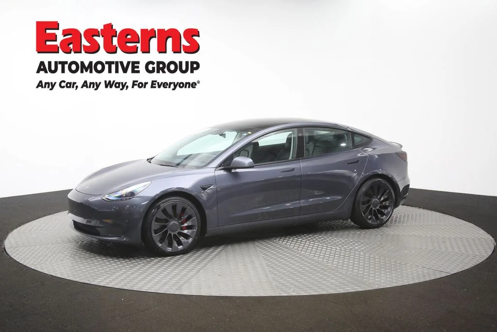 Used 2022 Gray Tesla Performance image 52