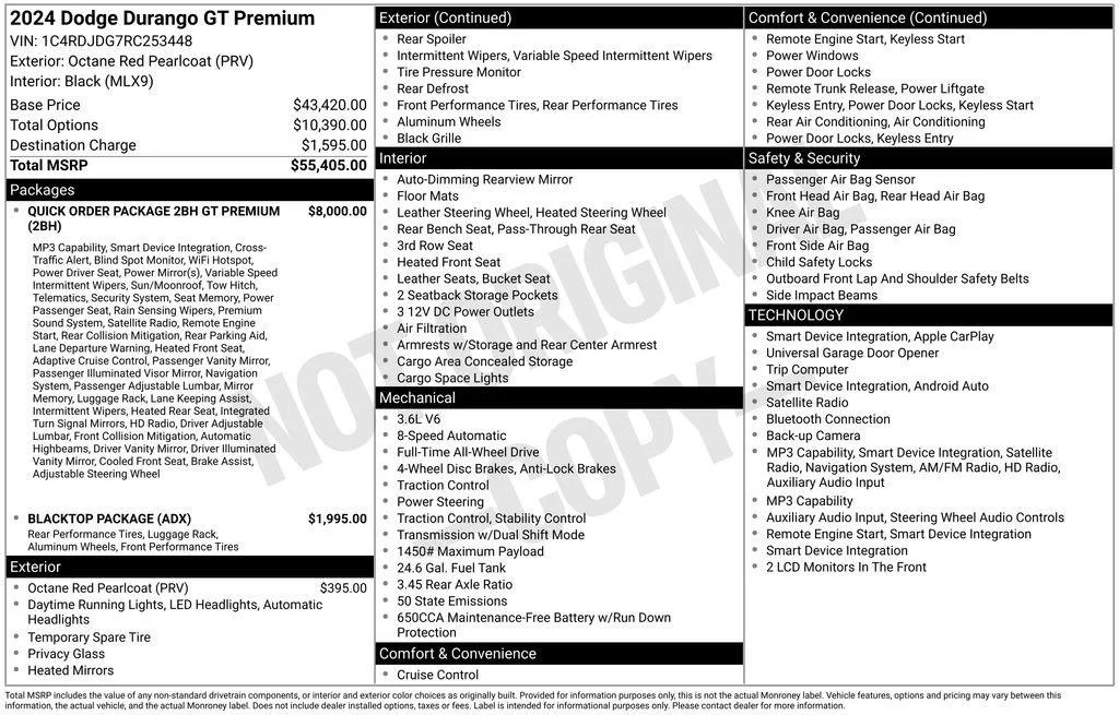 Used 2024 Octane Red Pearlcoat Dodge GT Premium image 4