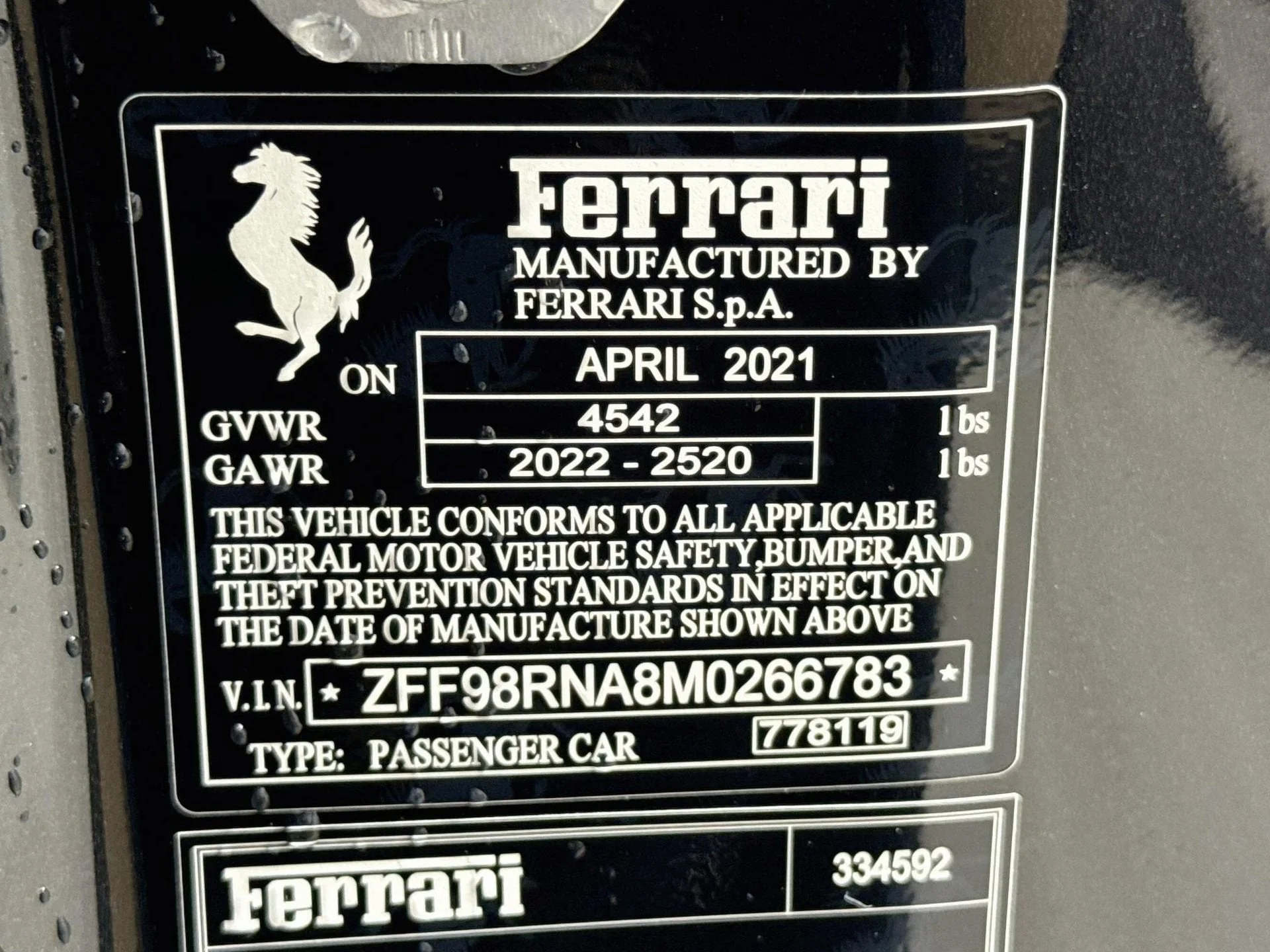 Certified Used 2021 Nero Daytona Ferrari Base image 29