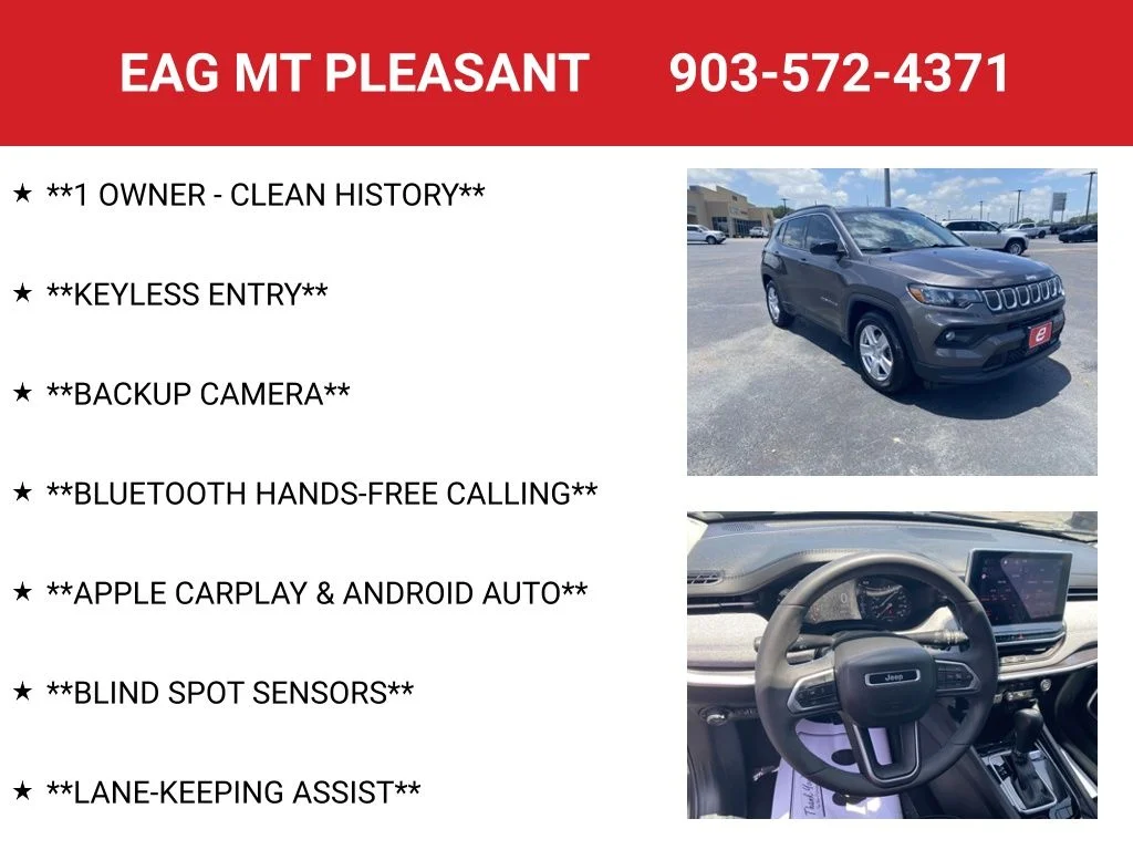 Used 2022 Granite Crystal Clearcoat Metallic Jeep Latitude image 4