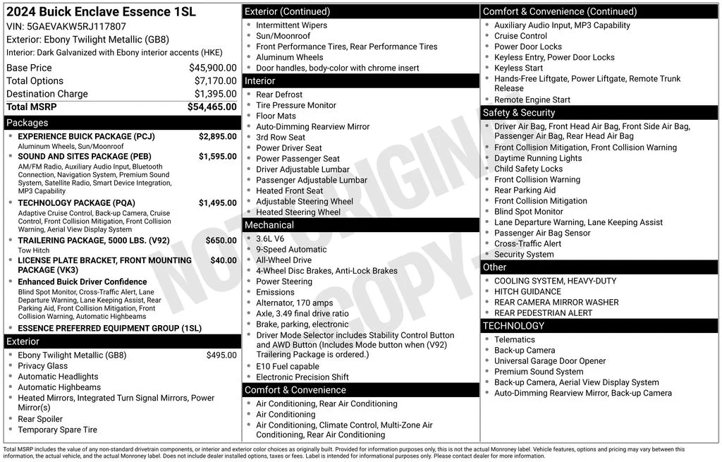 Certified Used 2024 Black Buick Essence image 34