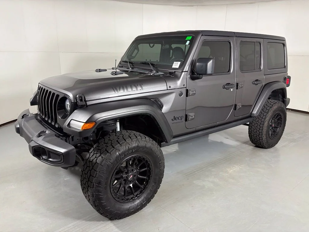 Used 2021 Gray Jeep Unlimited Willys image 4
