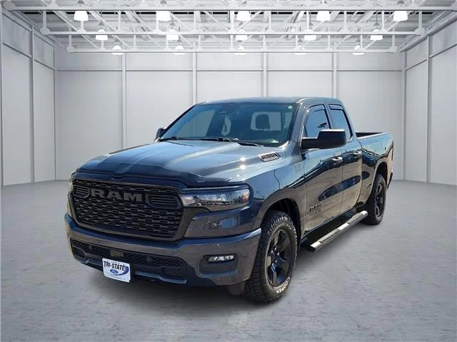 Used 2025 Forged Blue Metallic RAM Tradesman 4x2 Quad Cab 140.5 in. WB image 1