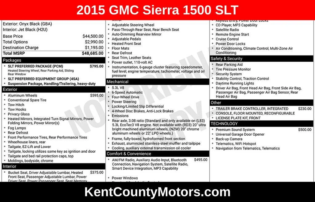2015 GMC Sierra 4WD Double Cab SLT SWB's photo