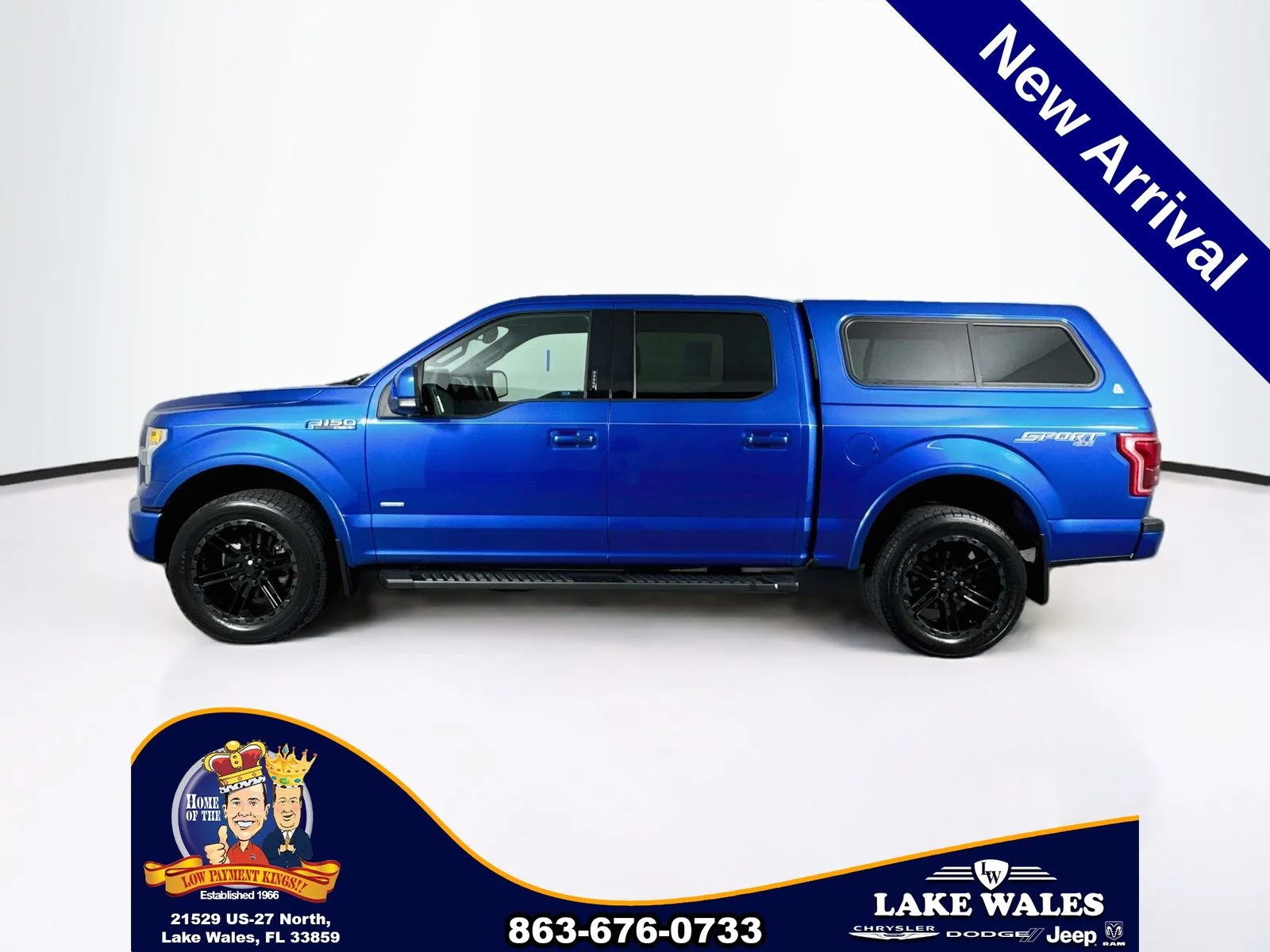 Certified Used 2016 Blue Ford Lariat image 4