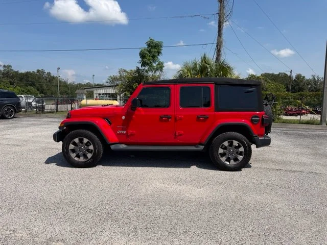 Used 2020 Red Jeep Unlimited Sahara image 7