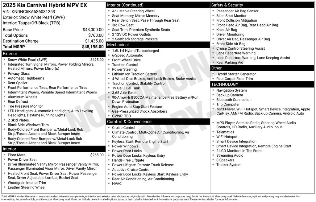 Certified Used 2025 White Kia EX image 4