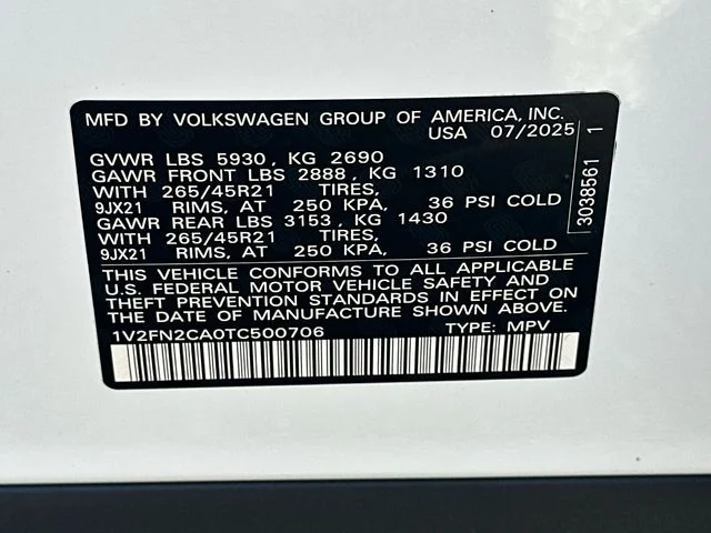 2026 Volkswagen Atlas SEL Premium R-Line - Photo 36