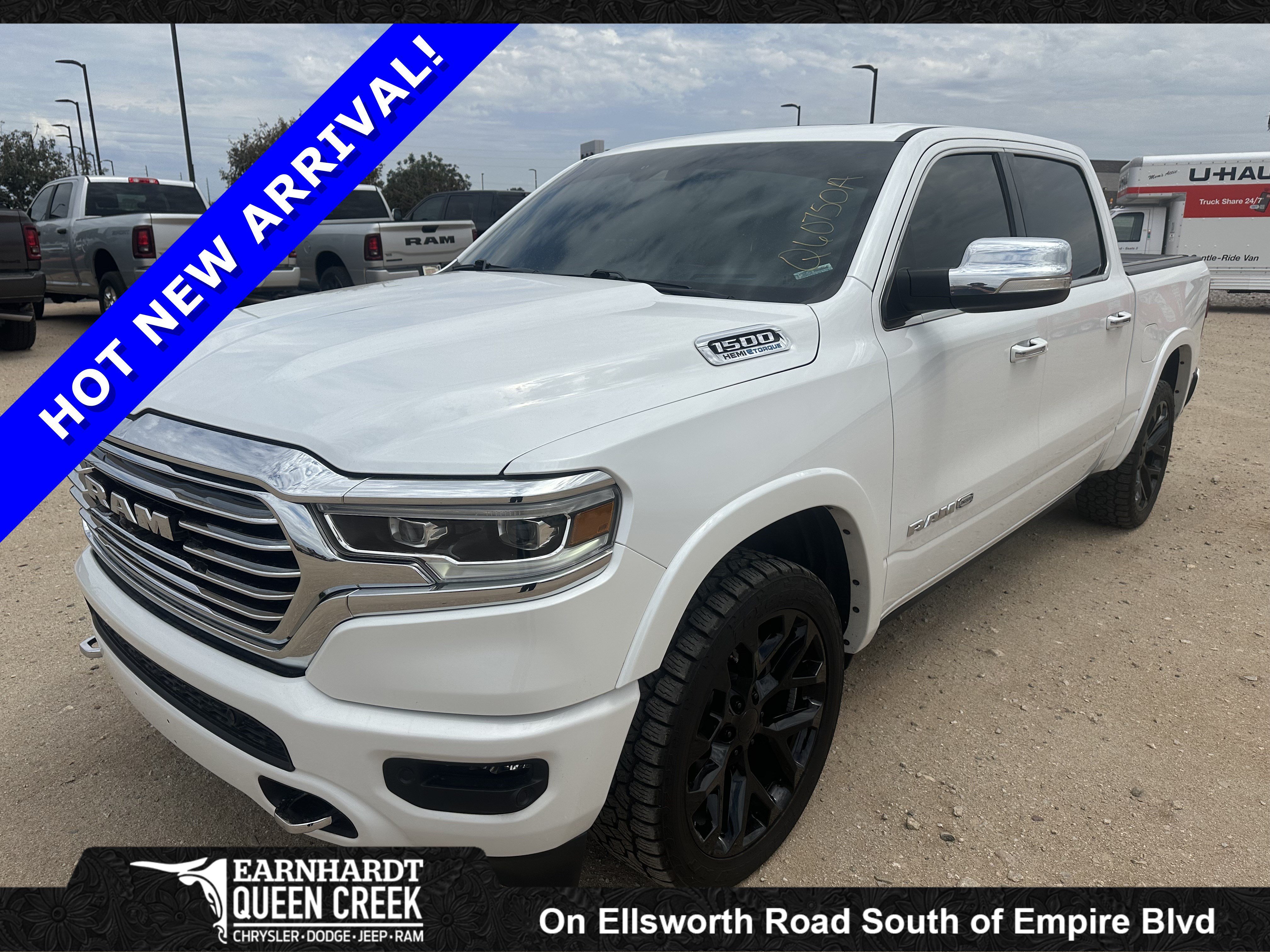 Used 2022 Ivory White Tri-Coat Pearlcoat Ram Longhorn image 1