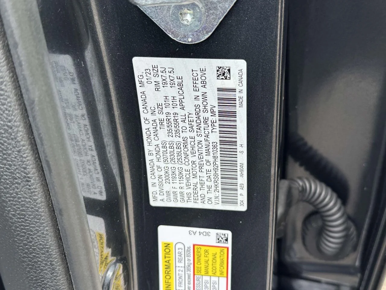 Certified Used 2023 Meteorite Gray Metallic Honda Sport Touring image 26
