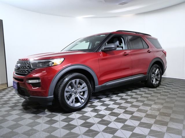 Certified 2021 Ford Explorer XLT with VIN 1FMSK8DH2MGB66126 for sale in Apple Valley, Minnesota