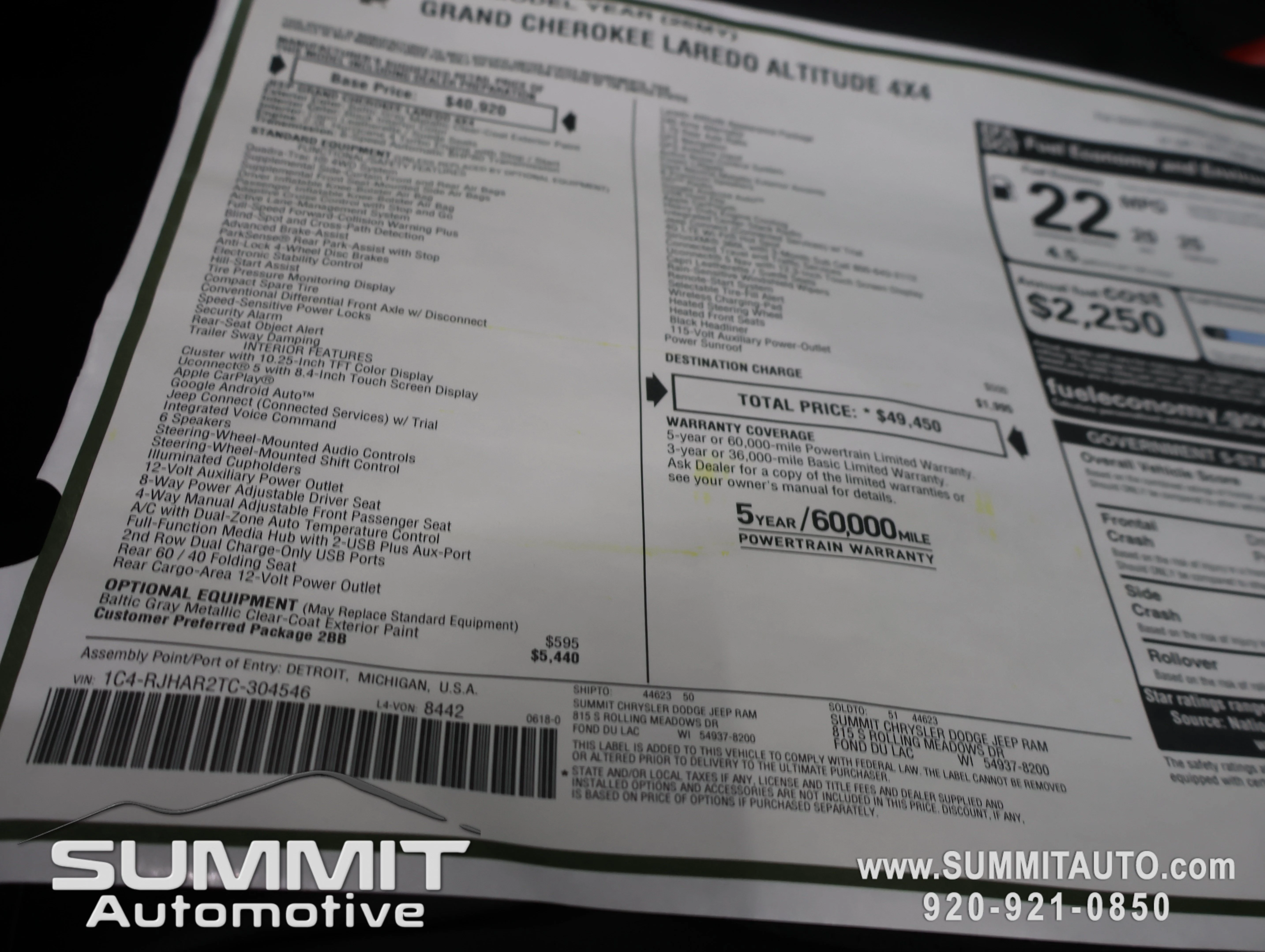 New 2026 Baltic Gray Metallic Clearcoat Jeep Altitude image 42