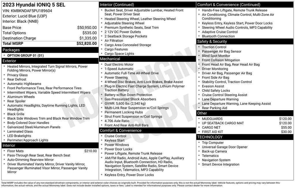 Used 2023 Blue Hyundai SEL image 23