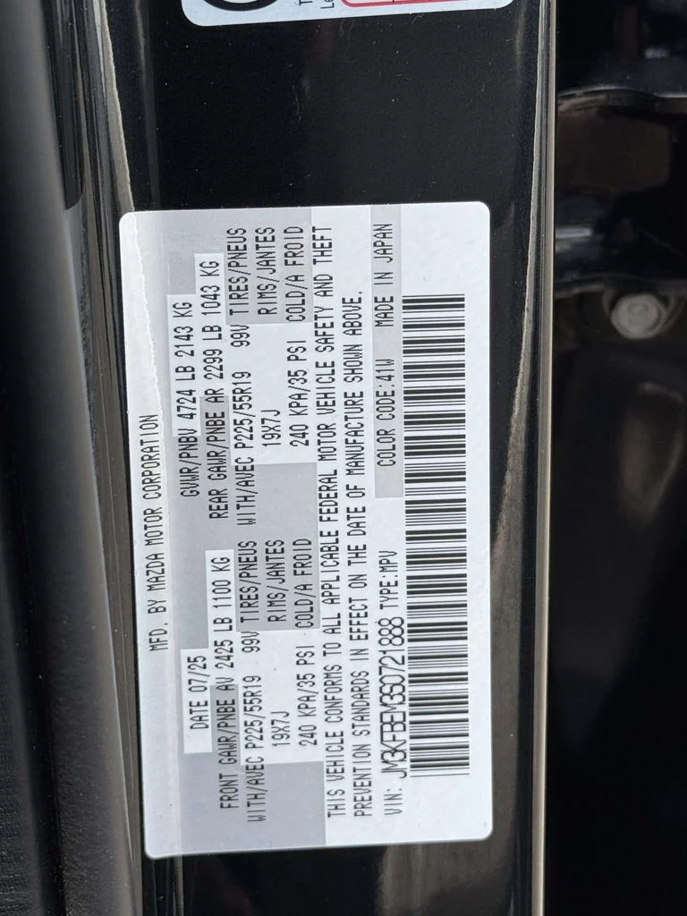 Certified Used 2025 Jet Black Mazda 2.5 S Premium Plus Package image 30