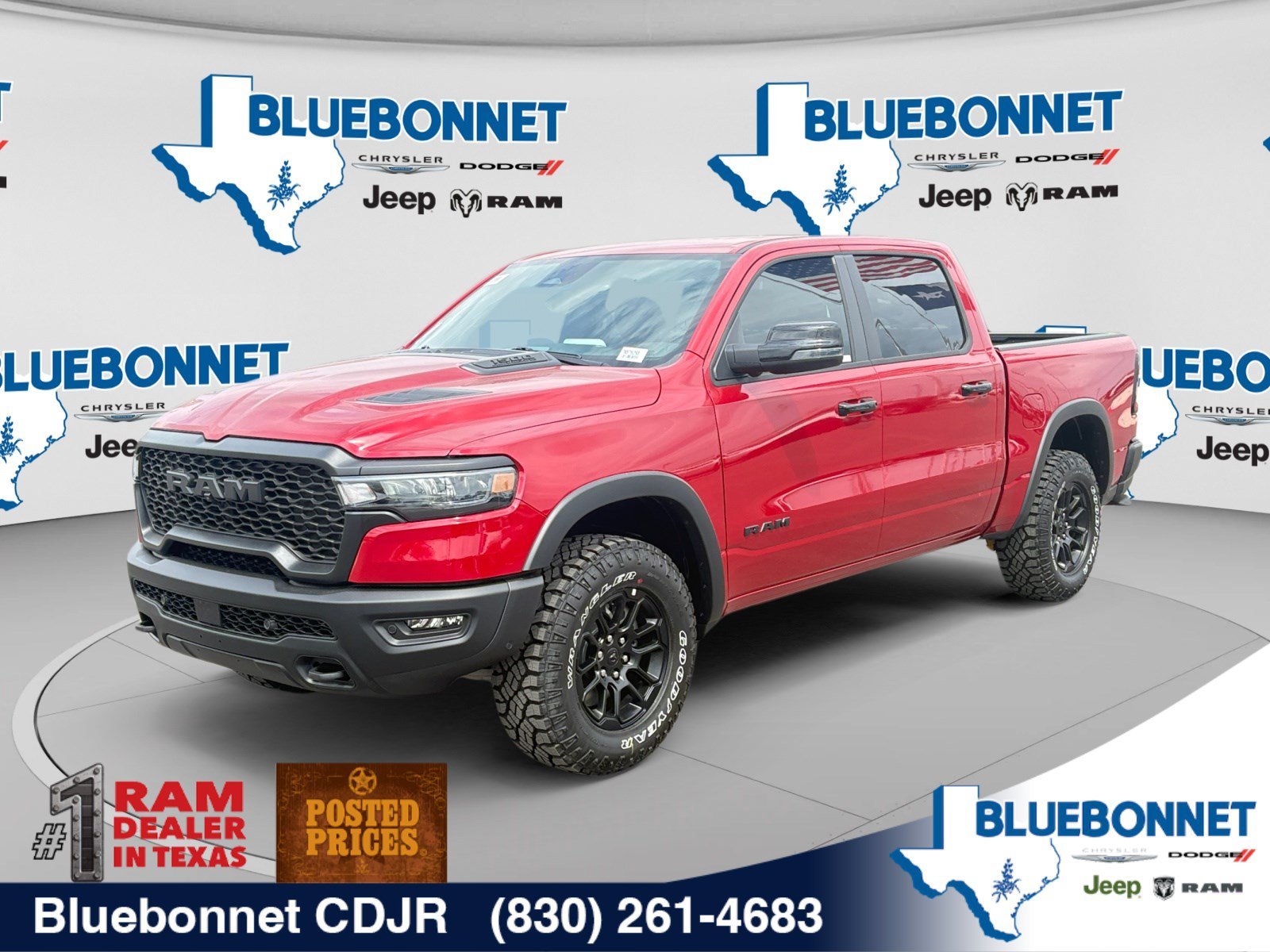 New 2027 Molten Red Pearl-Coat Exterior Paint RAM Rebel image 1