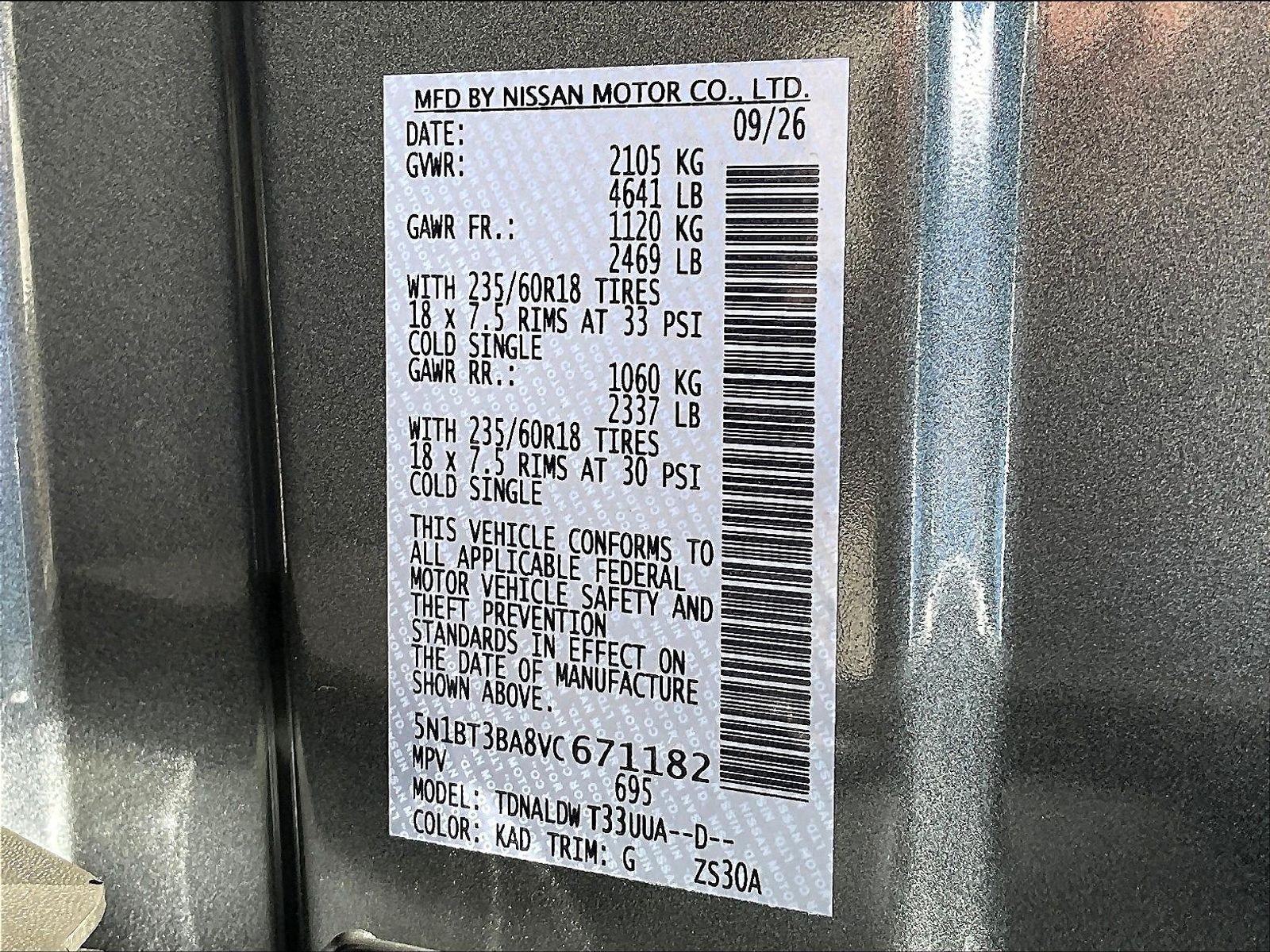 New 2027 Gray Nissan SV image 13