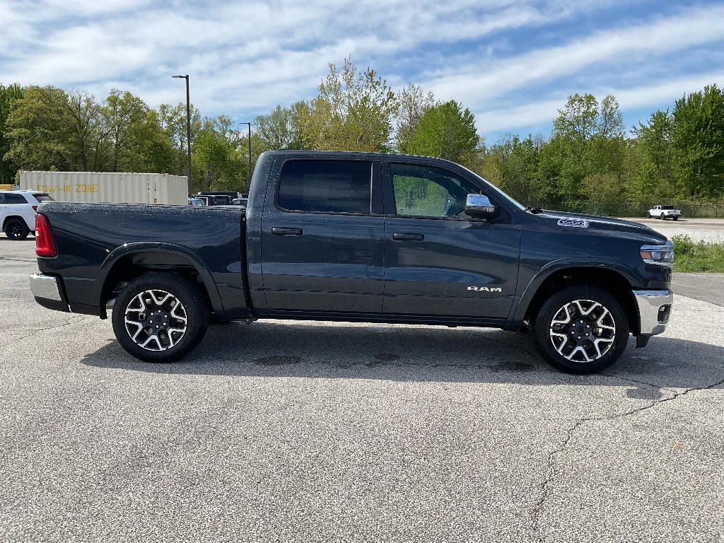 New 2026 Forged Blue Metallic Exterior Paint RAM Laramie Crew Cab 4x4 5