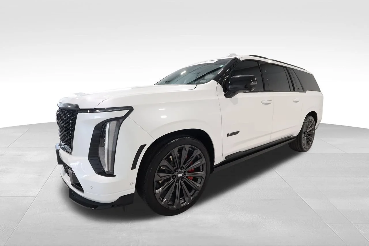 Used 2025 Crystal White Tricoat Cadillac Escalade-V ESV image 8