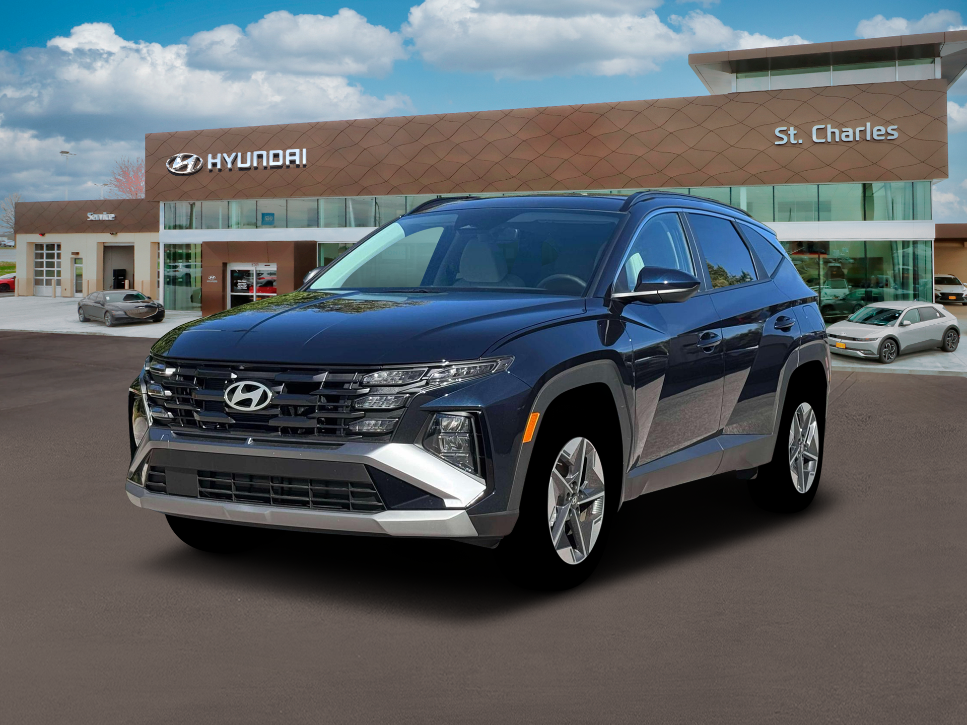 New 2026 Blue Hyundai SEL AWD image 1