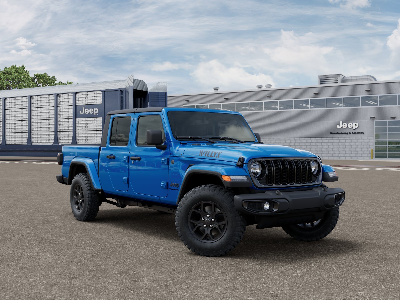 New 2026 Hydro Blue Pearl-Coat Exterior Paint Jeep Willys image 3