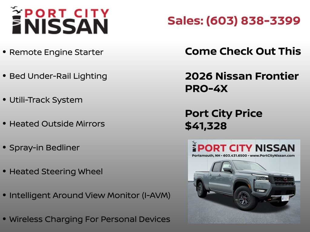New 2026 Boulder Gray Pearl Nissan Crew Cab PRO-4X® Long Bed image 13