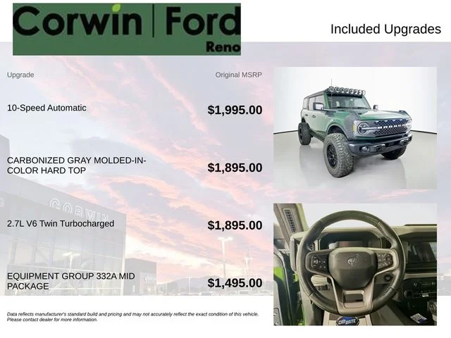 Certified Used 2023 Eruption Green Metallic Ford Badlands image 3