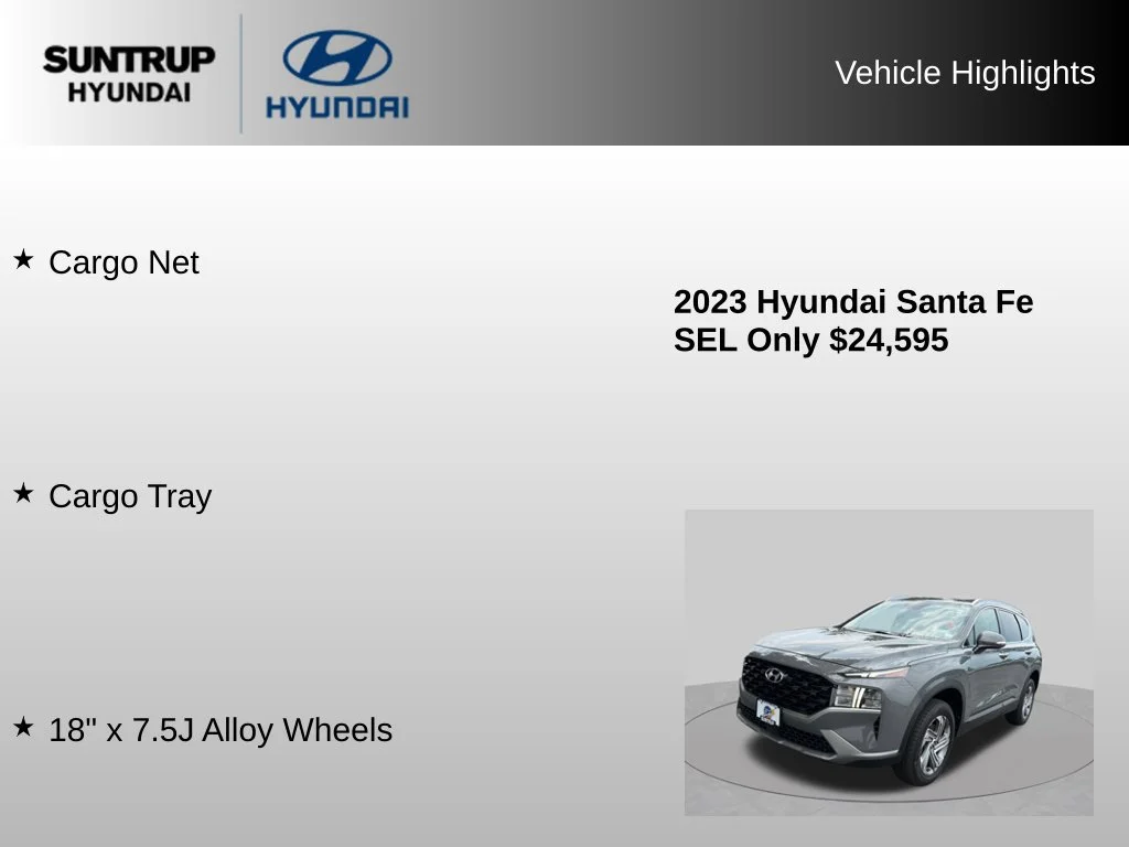 Used 2023 Hampton Gray Hyundai SEL image 23