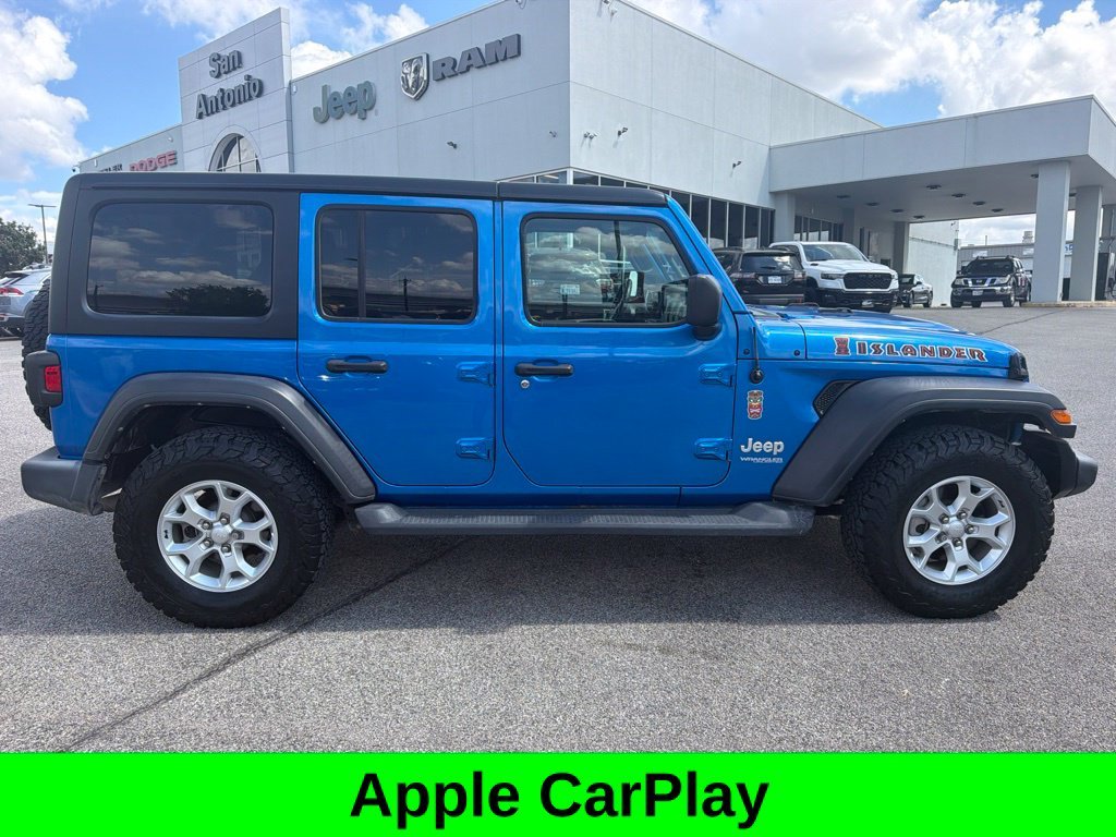 Used 2021 Blue Jeep Unlimited Sport image 8