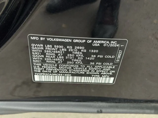 Certified Used 2024 Black Volkswagen 2.0T SEL Premium R-Line image 29