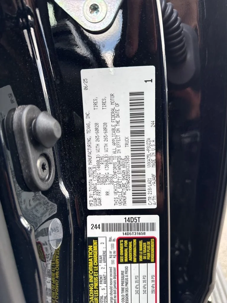 Used 2025 Midnight Black Toyota Platinum image 33