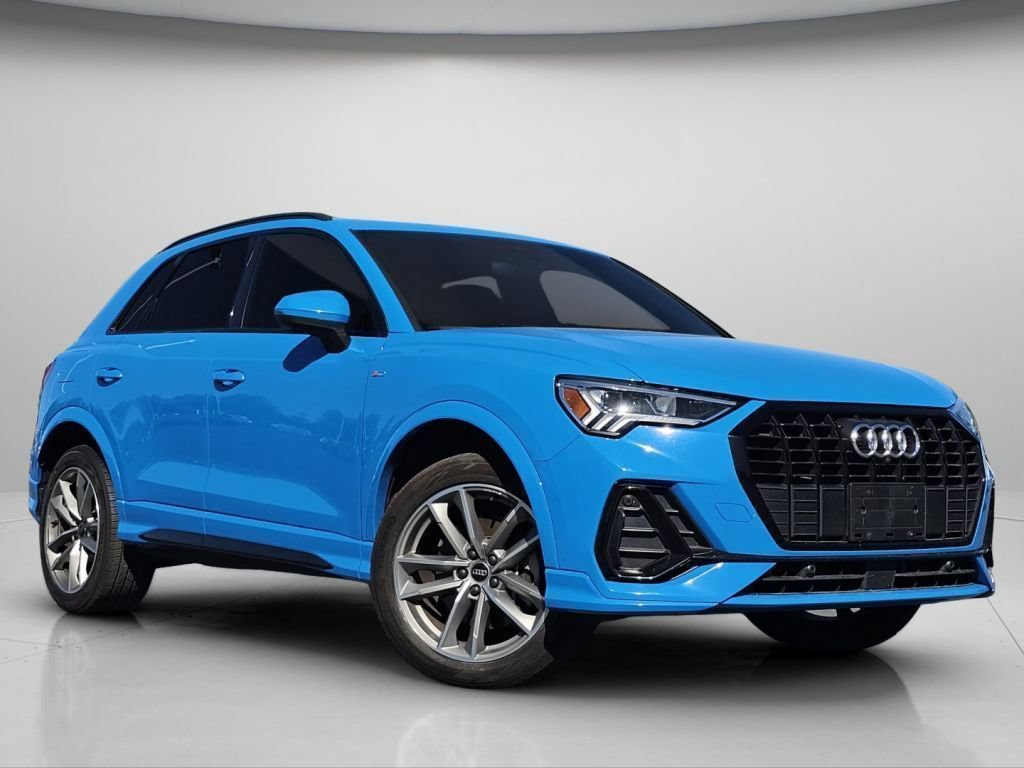 Used 2022 Blue Audi Premium Plus image 2