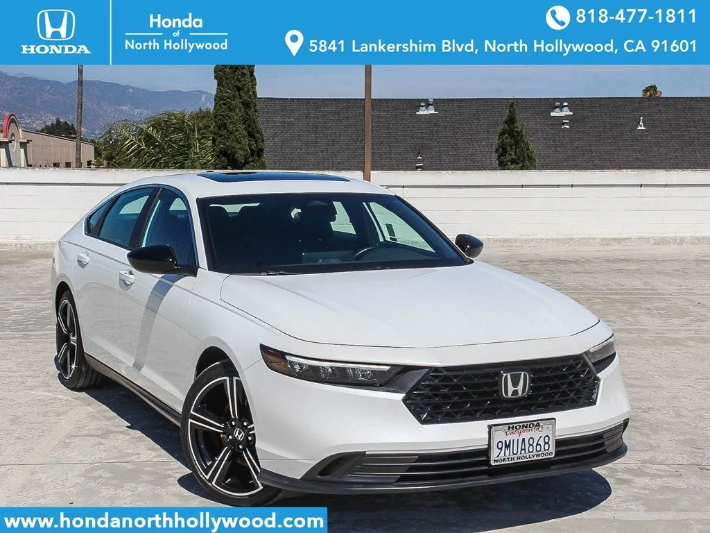Certified Used 2024 Platinum White Honda Sport image 1