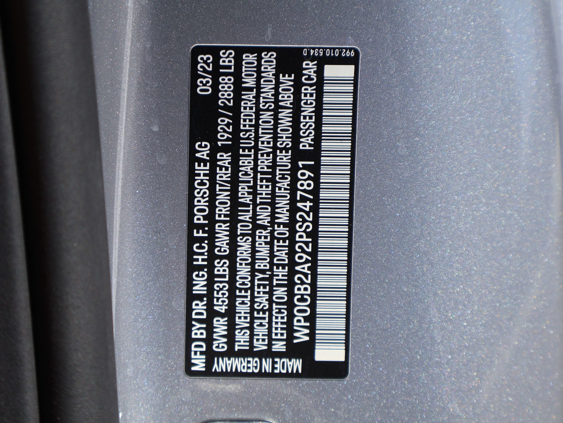 Certified Used 2023 GT Silver Metallic Porsche Carrera 4S image 31
