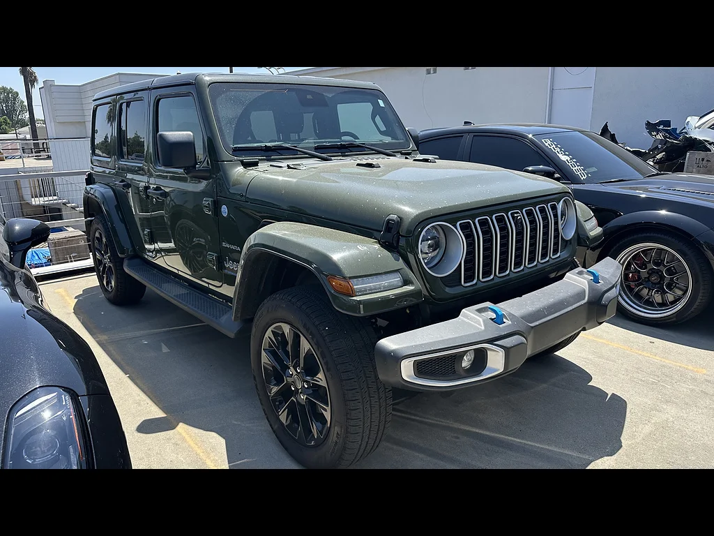 Used 2024 Sarge Green Clear Coat Jeep Sahara 4xe image 1