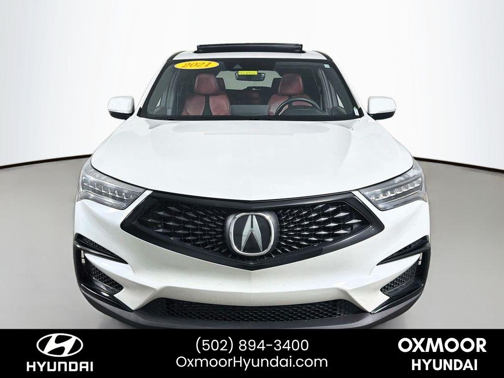 Used 2021 Platinum White Pearl Acura w/A-Spec Package image 2