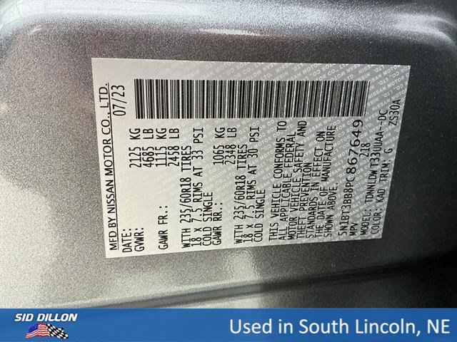 Used 2023 Gun Metallic Nissan SV image 15