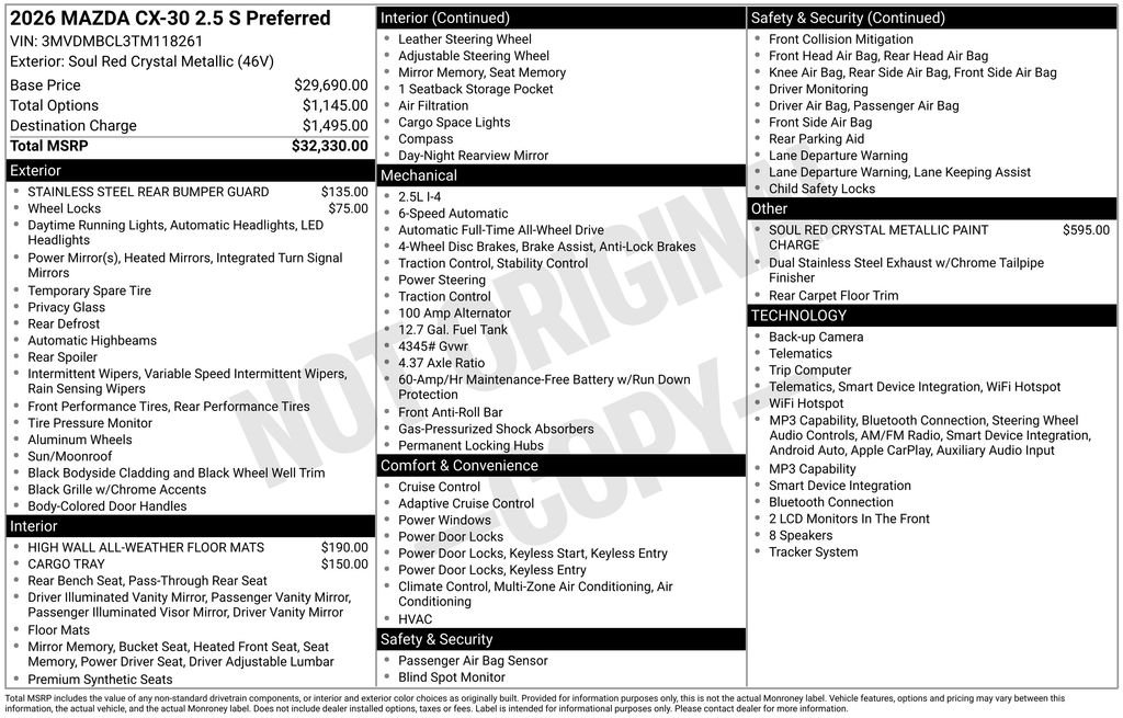 Certified Used 2026 Red Mazda 2.5 S Preferred image 33